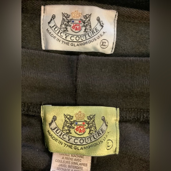 Juicy Couture 90s Velour Flare Pants 34 x 31 Zip Up Hoodie Tracksuit - Picture 12 of 14